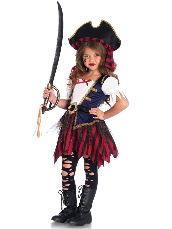 Girl's Caribbean Pirate Costume for wholesale by Leg Avenue