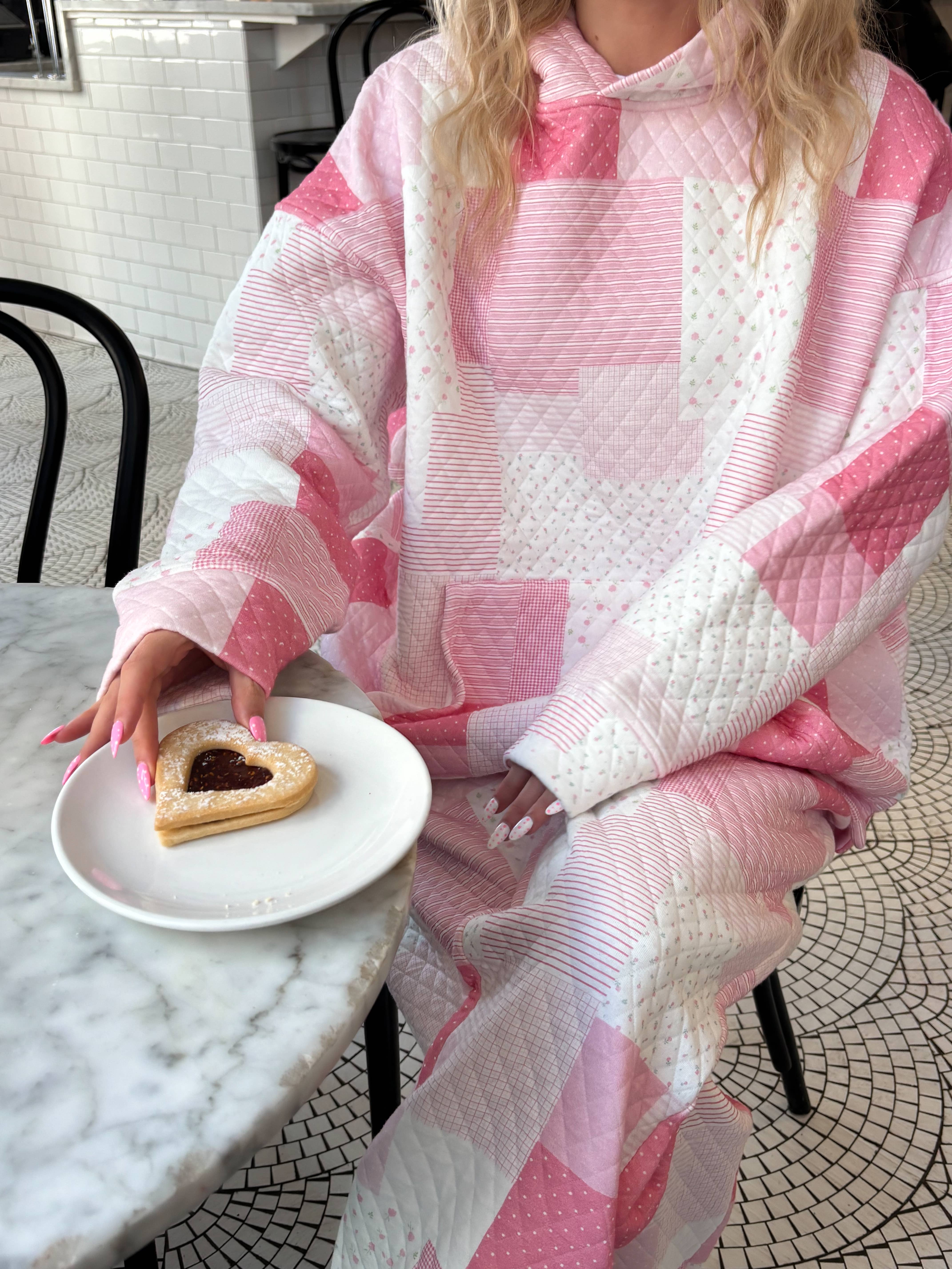 Sunkissed Coconut - Wholesale Hoodie - Women's - Margo Quilted Patchwork Hoodie21