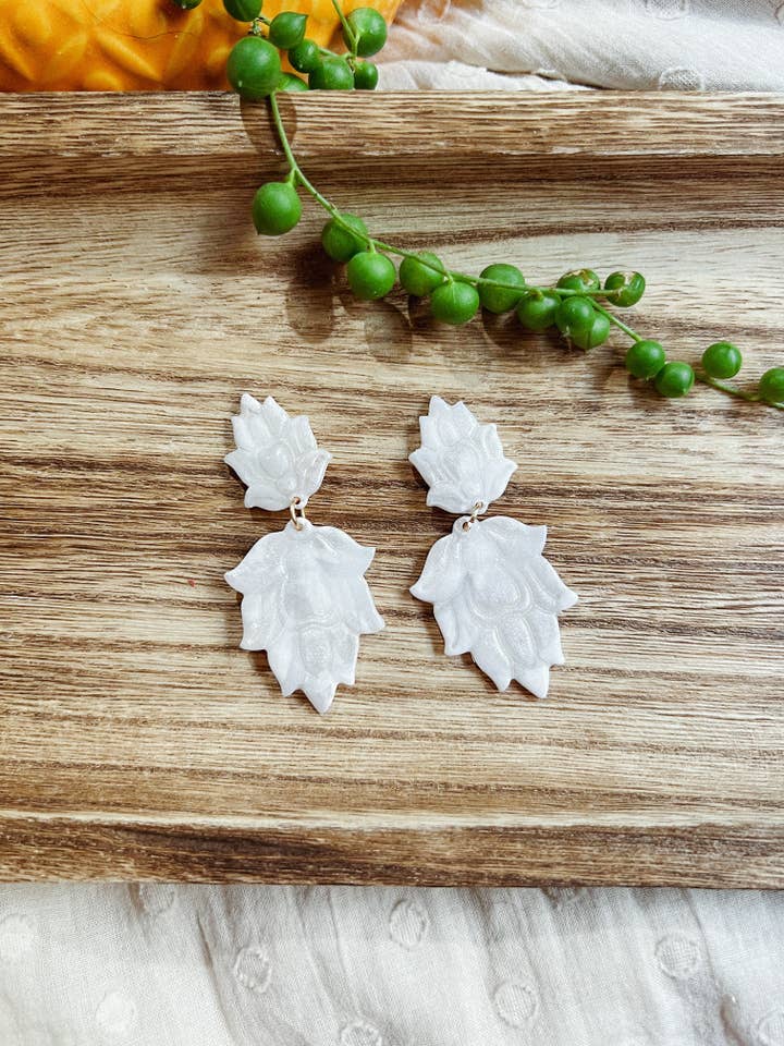 Leafy dangles for wholesale by Love Poppy Co.