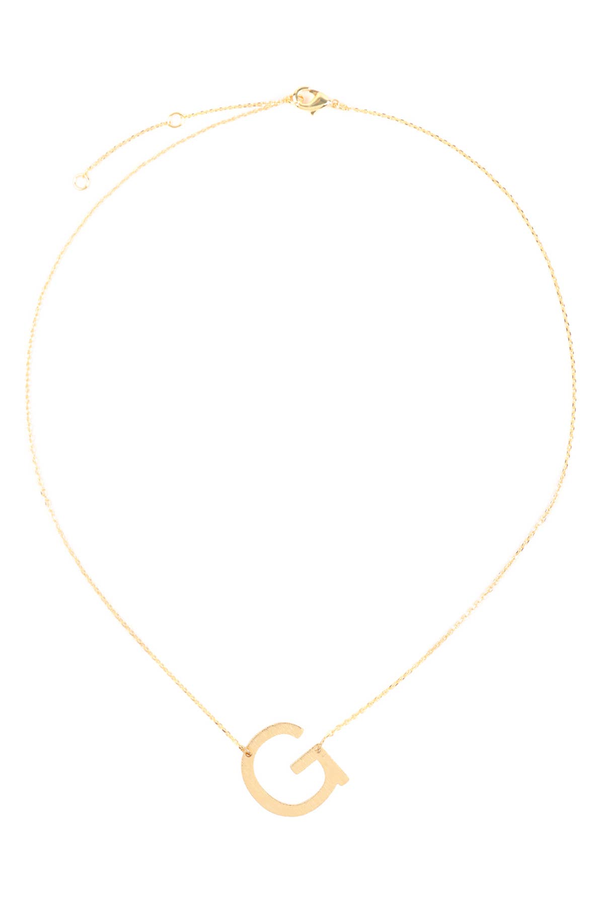 MYS Wholesale Inc - Wholesale Pendant/Charm Necklace - Initial Rough Finish Chain Necklace35