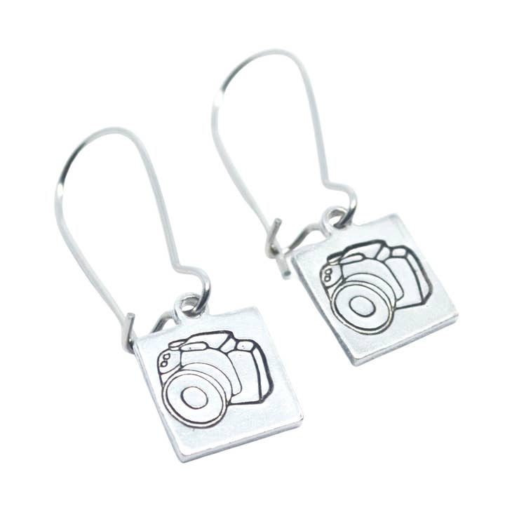 Camera Earrings for wholesale by Stamp and Stampbility