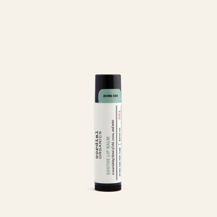 Cordial Organics - Wholesale CBD Balm - Soothe CBD Lip Balm - Cocoa and Mint