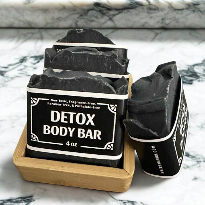 Myers Manor LLC - Wholesale Bar Soap - Purifying Detox Soap Grass-Fed Tallow & Activated Charcoal