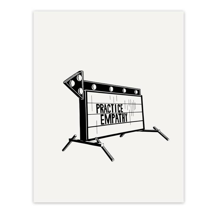 Starfangled Press - Wholesale Art Print - Practice Empathy Screenprint