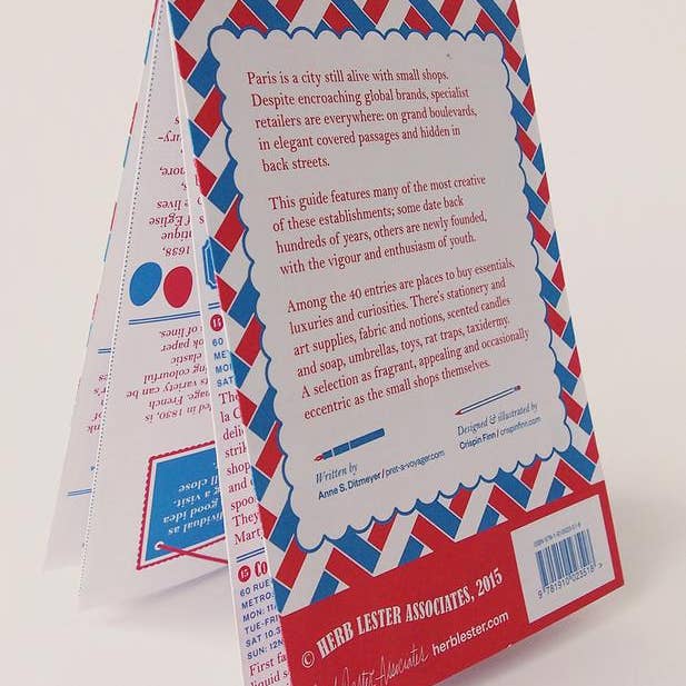 Herb Lester Associates – wholesale Bok - Vuxen – Paris: Små butiker - Frankrike Resekarta & Shopping Guide