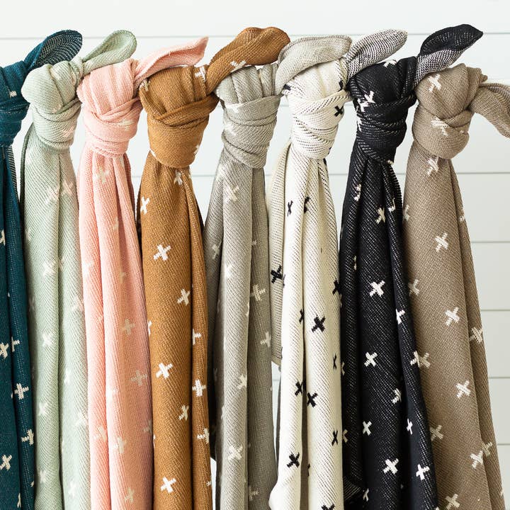 Modern Burlap - Wholesale Throw Blanket - Made in the USA | Mini Swiss Cross Knit Throw5