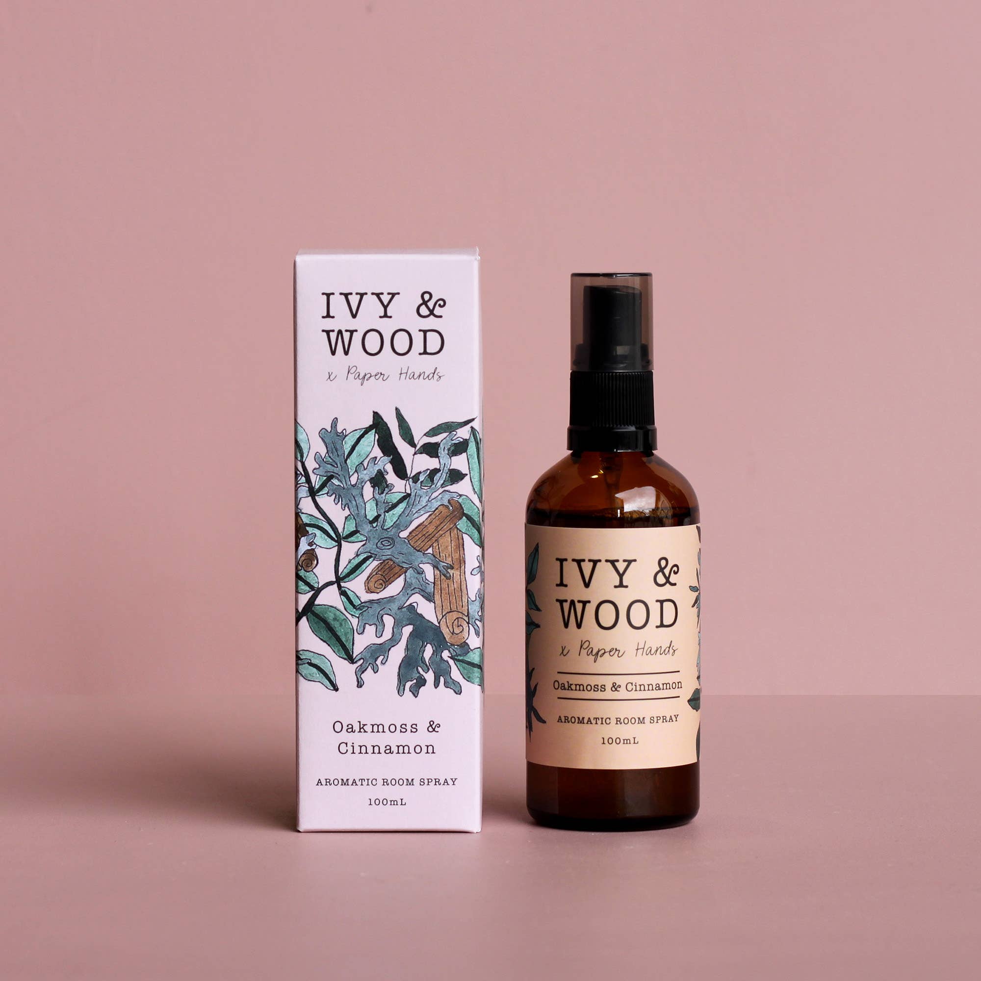 Ivy & Wood - Wholesale Room & linen spray - Botanical: Oakmoss & Cinnamon Room Spray0