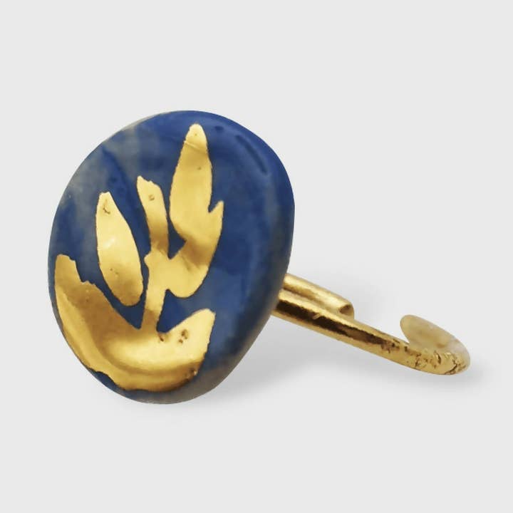 Bague bleu et eller Branche for engroshandel hos Corinne Ceramique