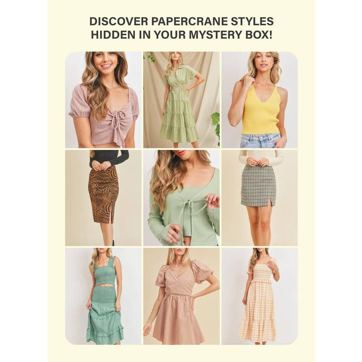 BROWN Paper Crane Mystery Box Now Available for wholesale on Faire
