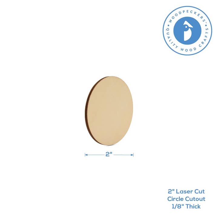Woodpeckers Crafts - Wholesale Cutouts - Wood Circles2