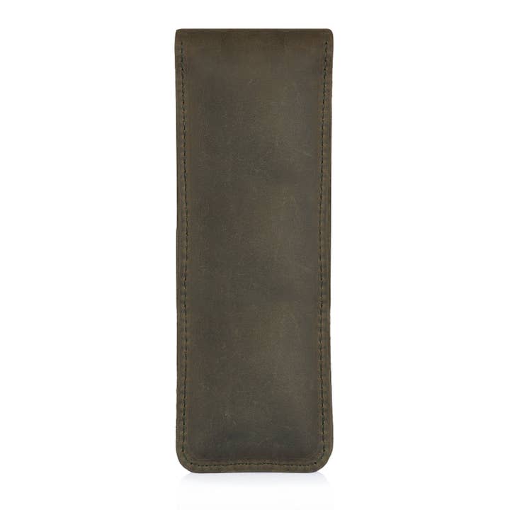 Londo - Wholesale Pencil case/pouch - Londo Top Grain Leather Pen and Pencil Case with Tuck in Flap32