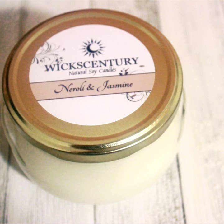 Neroli & Jasmine - 12 oz Angel Soy Candle for wholesale by Wickscentury's Natural Soy Candles