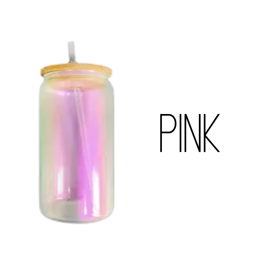 Sublimation Kings of Florida - Wholesale Drinking Glass/Cup - 16 ounce Iridescent Sublimation Glass0