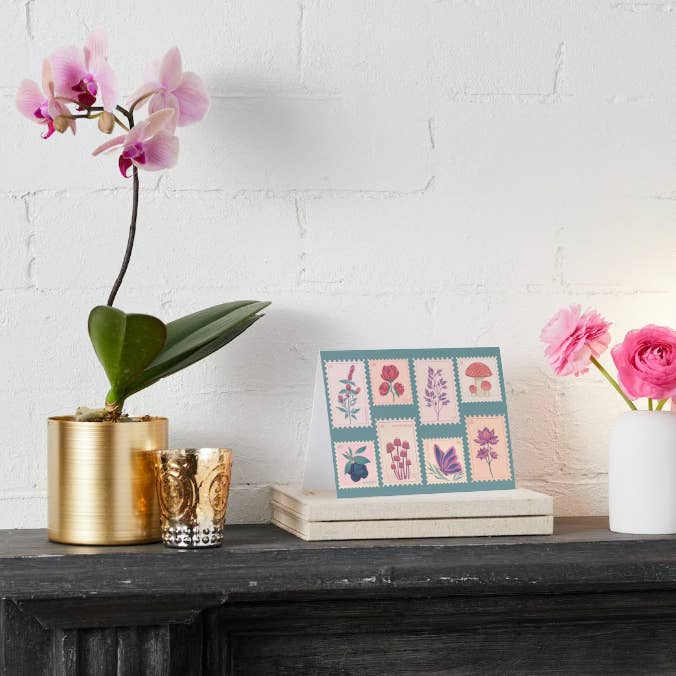 The Newmoon Bindery - Wholesale Everyday Greeting Card - Flora, Fauna, and Funga Stamp Greeting Card5