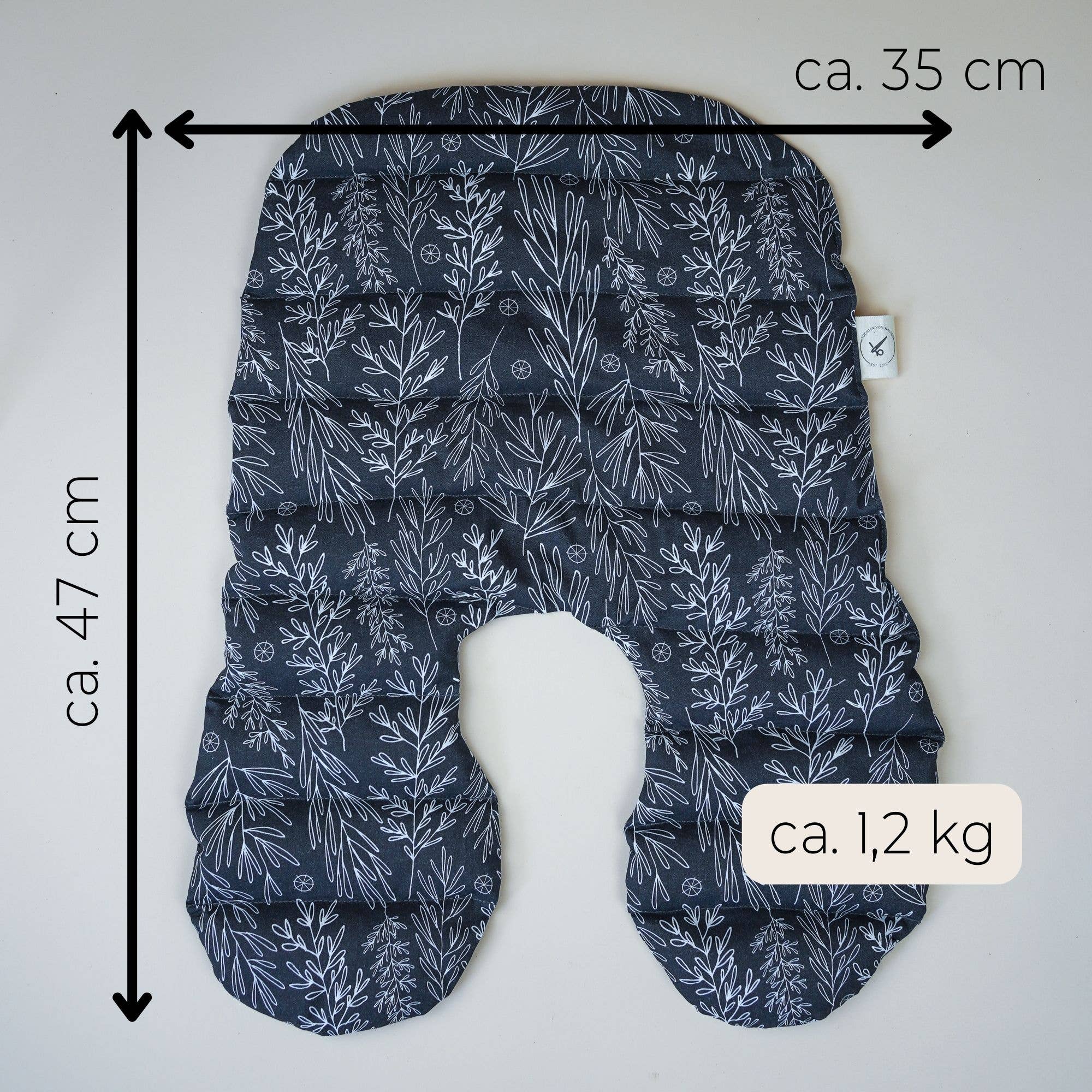 Tochter von Walter – wholesale Varm/kall kompress – Värmekudde fylld med dinkel för nacke & rygg - Grå4