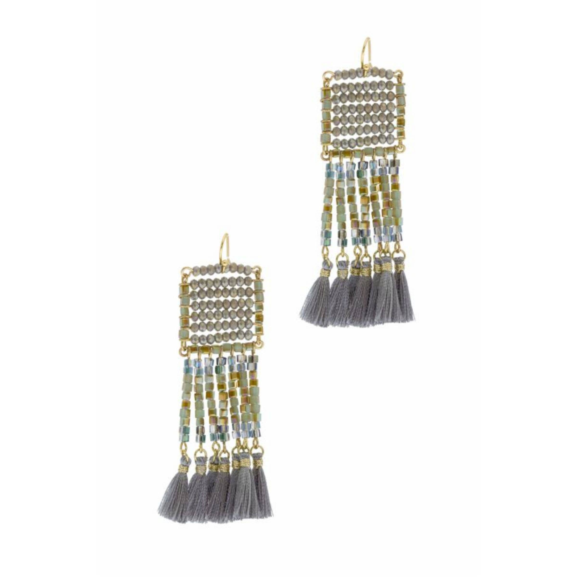 Veroma Gifts - Wholesale Tassel Earrings - Anjuna Beaded Statement Earring5