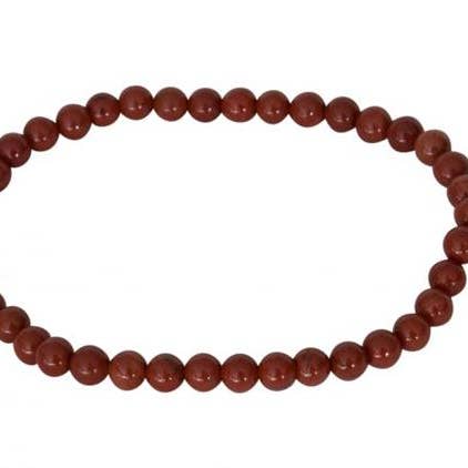 Armband Rode Jaspis (4mm) voor wholesale door Eastern Trading