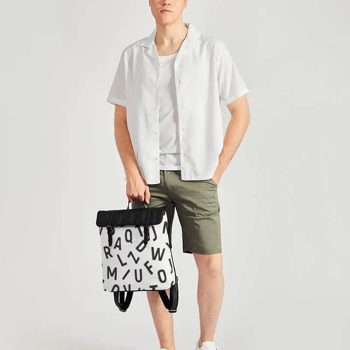Scram Alfabet Casual Flap Rygsæk for engroshandel hos IAKAM