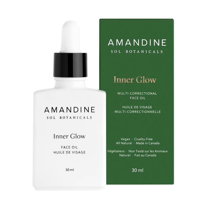 Inner Glow Multi-Korrektur-Gesichtsöl für den Großhandel von Amandine Sol Botanicals