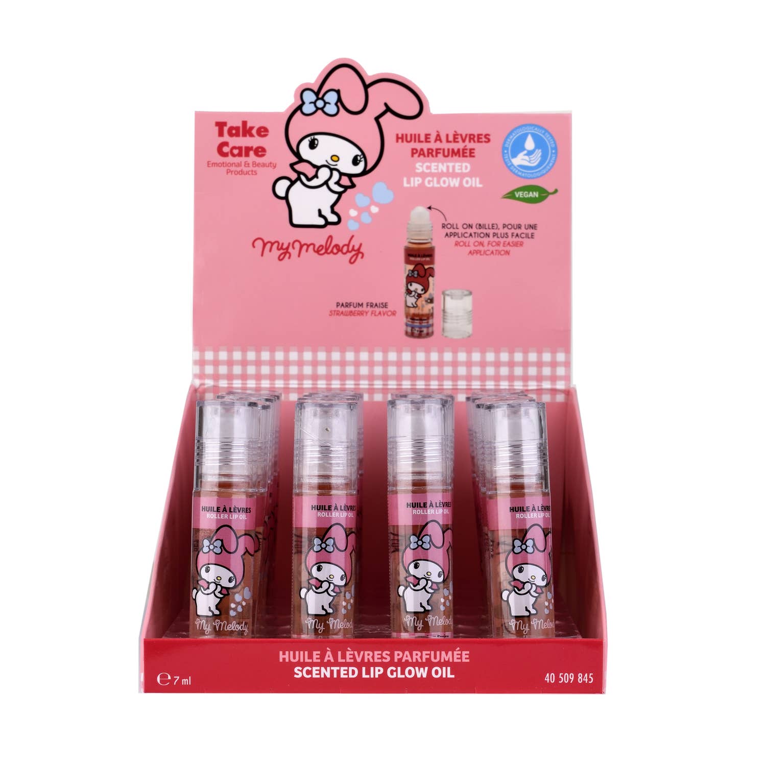 Takecare - Wholesale Lip Gloss - My Melody Strawberry Lip Oil 7.5ml1