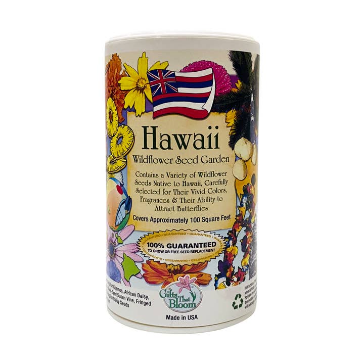 Hawaii Shaker Garden Can Seed Kit for wholesale by Gifts That Bloom