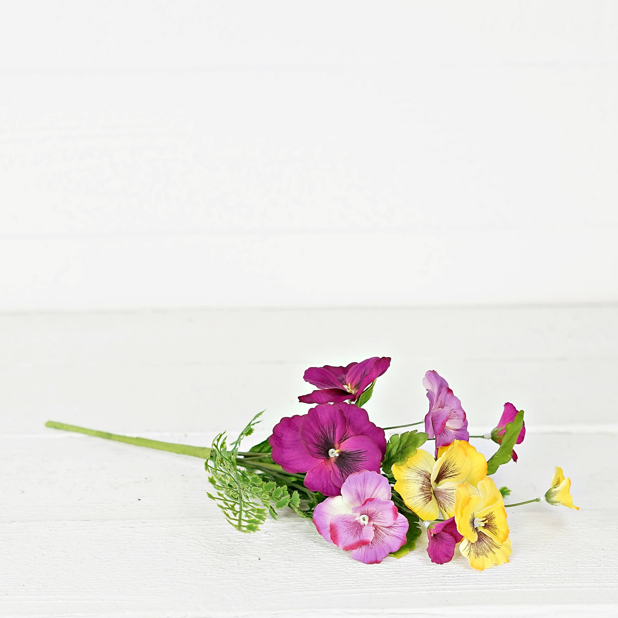 Impressive Enterprises, Inc. - Wholesale Artificial Flowers - 35206- 16in Bush-Mixed Pansy Garden-4