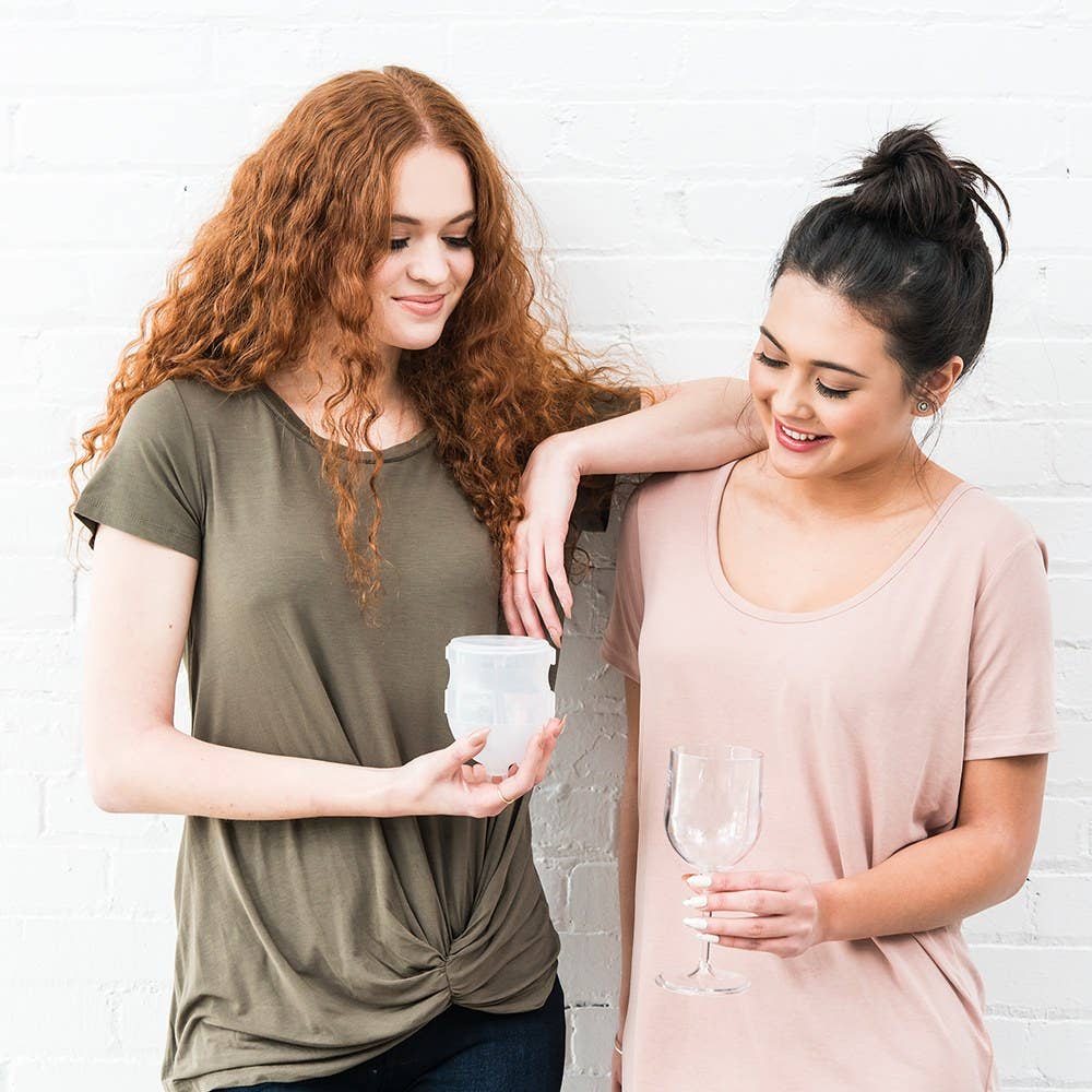 Weddingstar Inc. - Wholesale Wine Glass - Portable Plastic Nesting Wine Glass Clear3