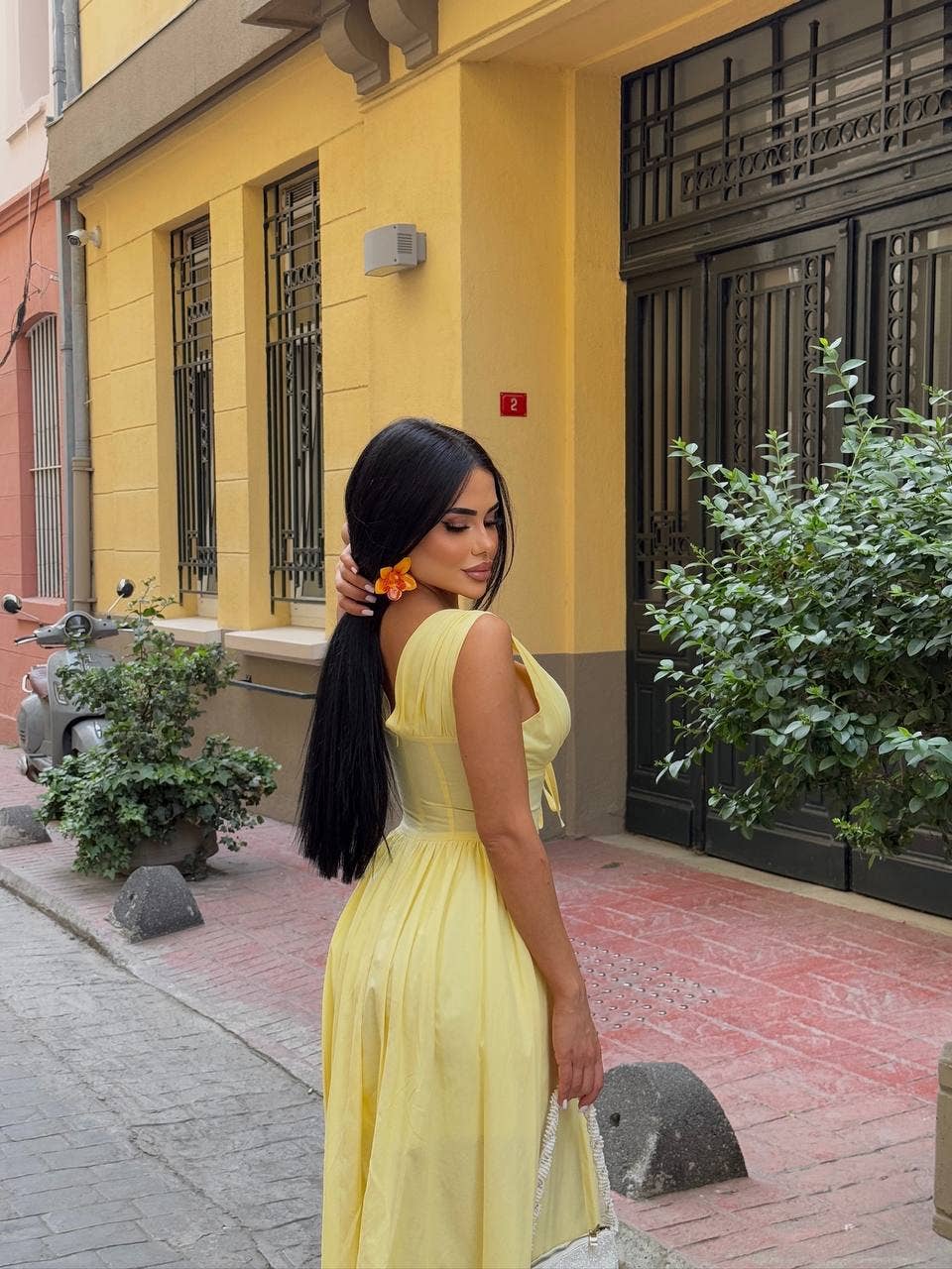 Standpoint Top – Vestido - Mulher por atacado – Vestido Riviera Maxi – Corpete – Laço Frontal – 120114