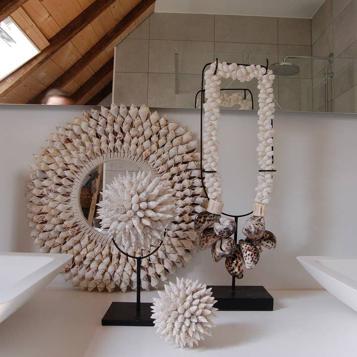 EARTHWARE - Wholesale Decorative Tabletop Object - Deco ball shell Timor M3