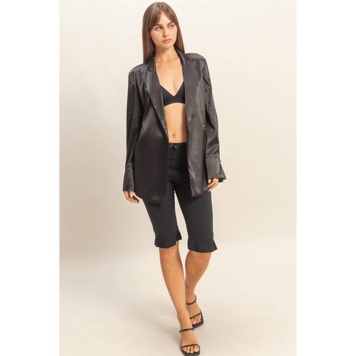 HYFVE - Wholesale Blazer - Women's - Satin Long Sleeve Blazer4