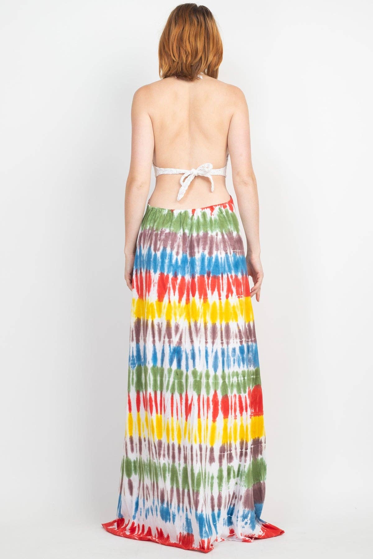 Lakhays Collection Inc. - Vendita all'ingrosso Vestito - Donna - Maxi abito tiedye all'uncinetto6