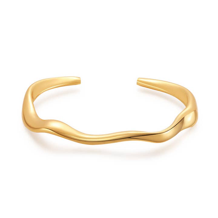 Dipped Shop - Wholesale Cuff Bracelet - Irregular Line Simple Fine Bracelets DP25A727