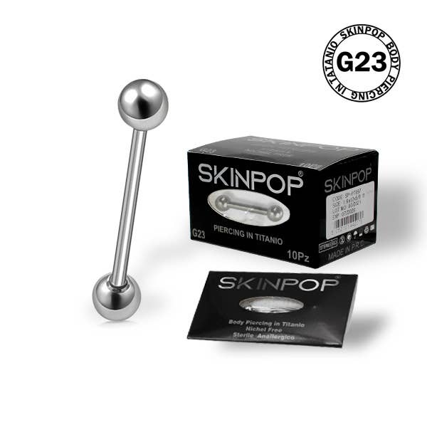 SKINPOP - Wholesale Nipple Ring - STERILE BARBELL PIERCING FOR FIRST TIME APPLICATION1