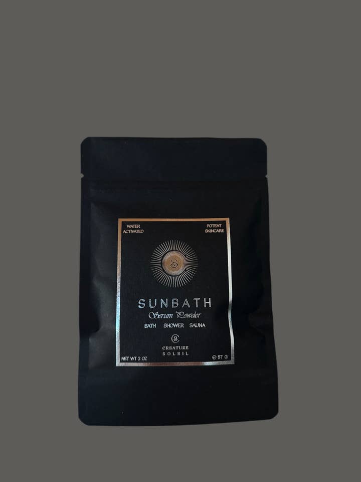 SUNBATH SERUM POWDER SINGLE USE PACKET for wholesale by Creature Soleil