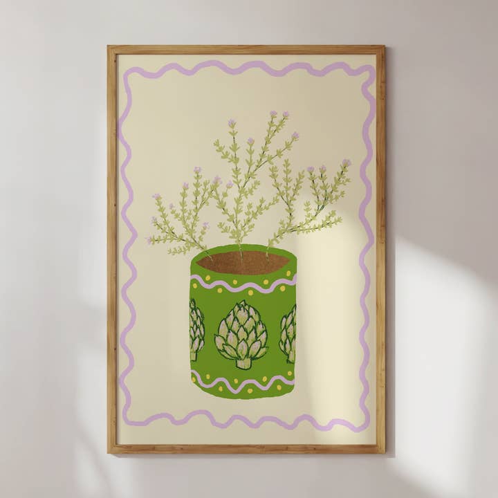 POSTER ARTISCHOCKE & THYMIAN für den Großhandel von Studio Dolci