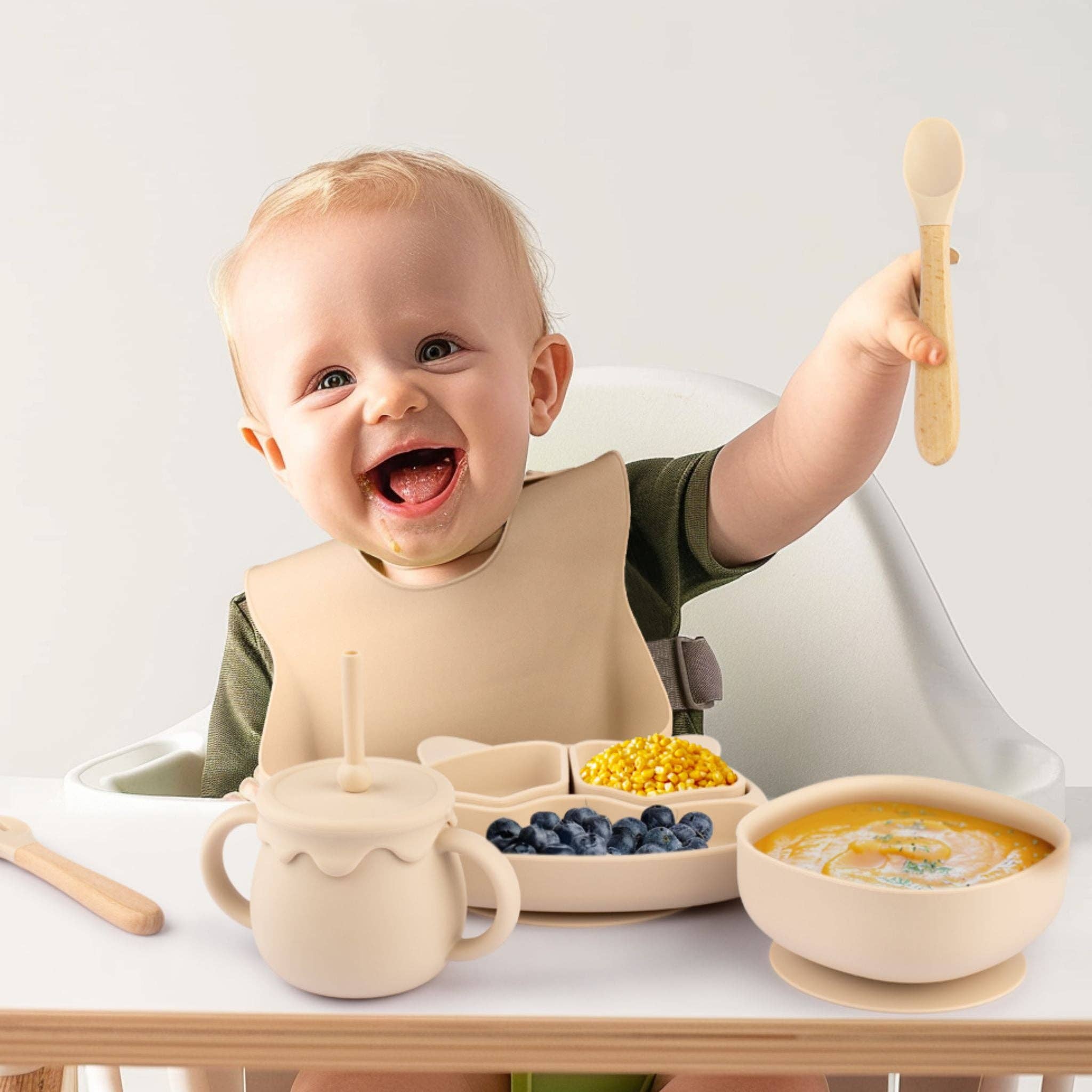 Zoe Sage – wholesale Feeding set – Baby – Silicone Baby Feeding Set 11pc Bundle  | Chino1