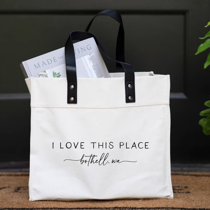 Porter Lane Home - Wholesale Tote bag – Women's - I Love This Place Custom Market Tote1