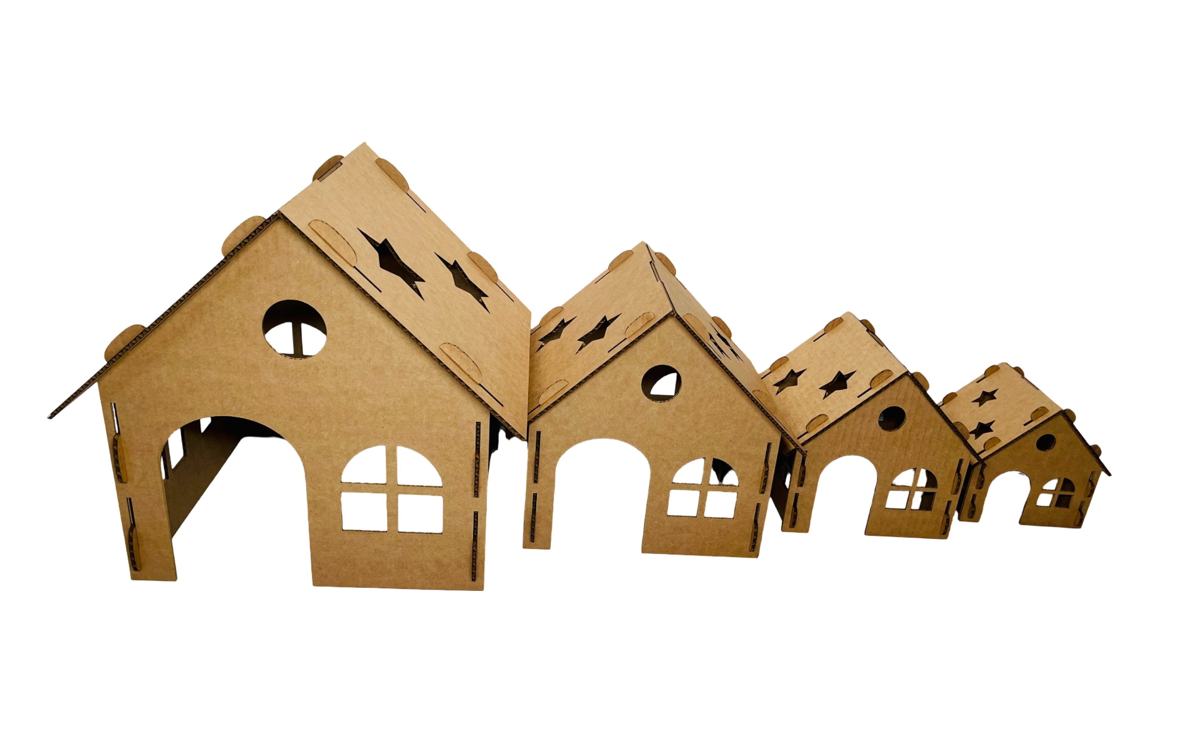 Grannys Little Homes - Wholesale Pet Cave - Cat/Dog - Cardboard Star Hidey2