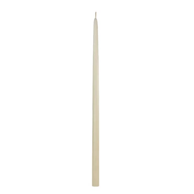 24" Ivory Firestop Taper Candles - 72 Candles for wholesale by General Wax- Candles