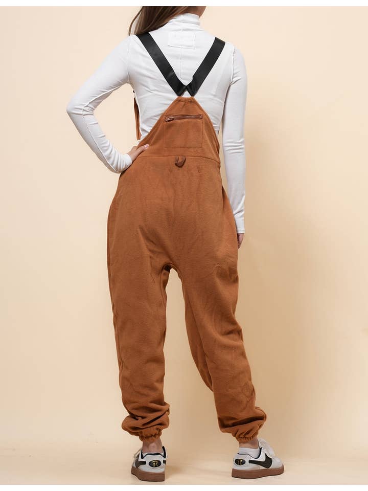 Sweetkama - Wholesale Overalls - Women's - Ladies Fleece Sleeveless Jumpsuit Strape Shoulder Overall SKJ48983