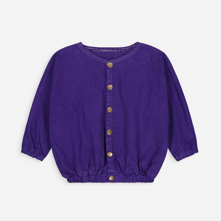 Veste en jean, violette for wholesale by UPÉ