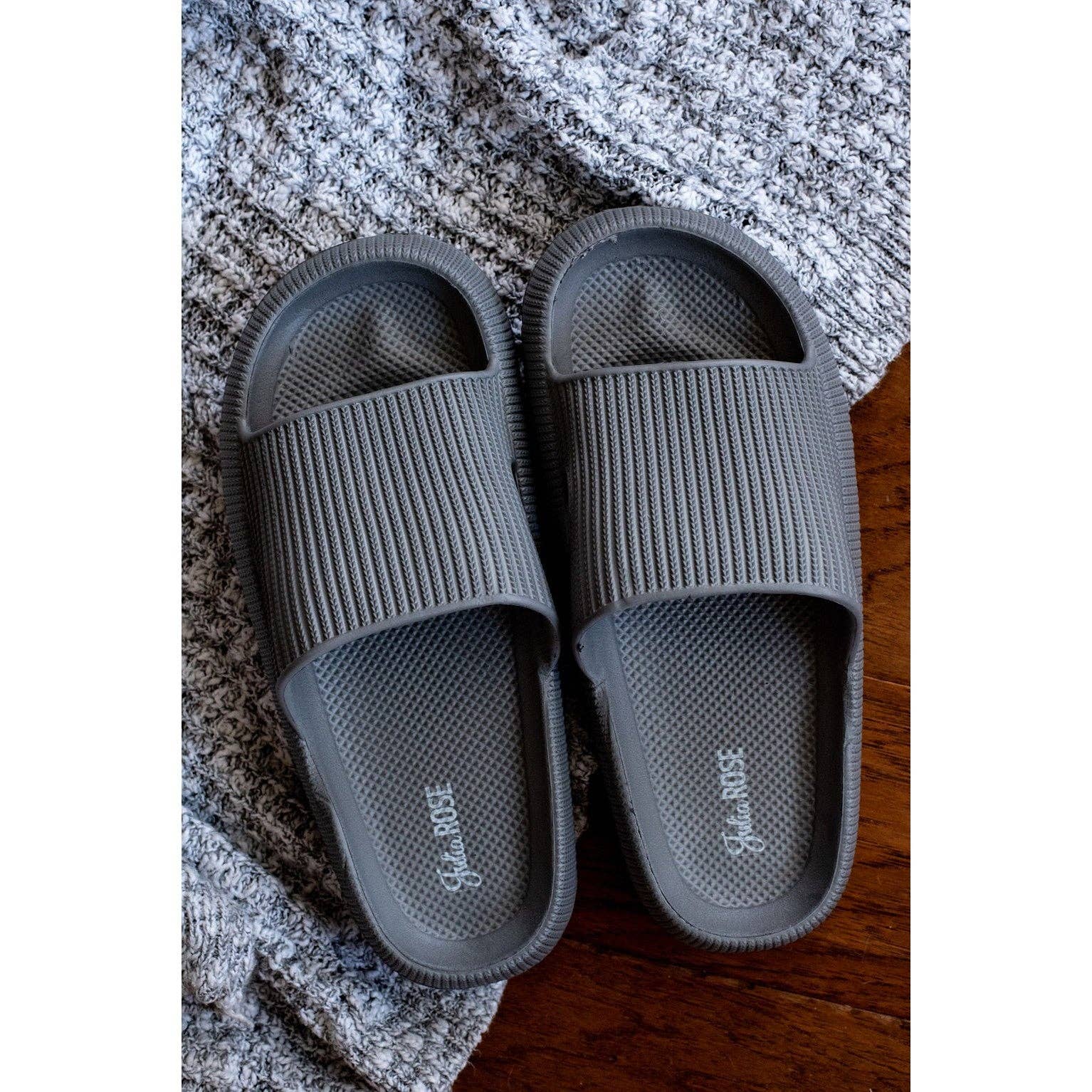 Julia Rose Wholesale - Wholesale Slides - Women's - Black Insanely Comfy -Beach or Casual Slides4