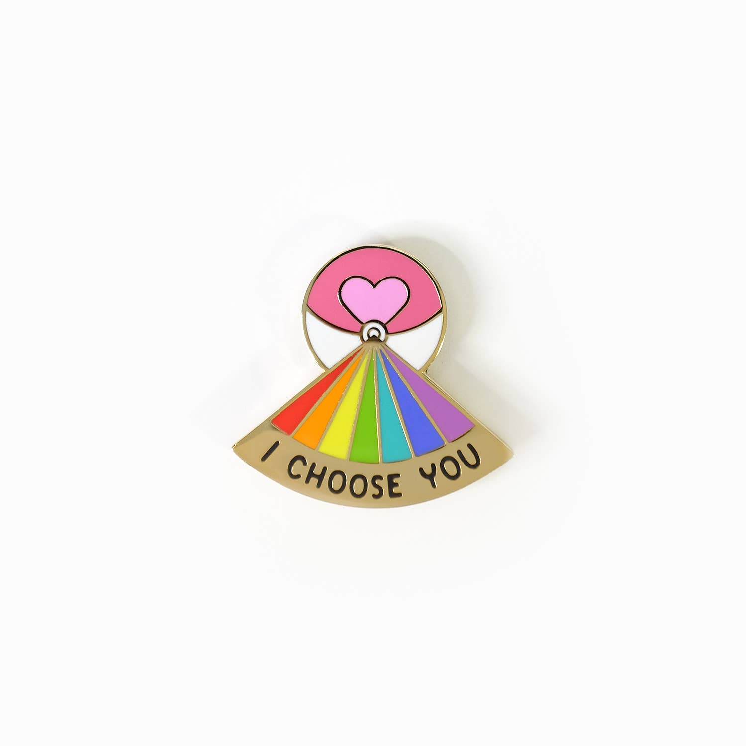 Bianca's Design Shop - Wholesale Reversspeld/knoop - I Choose You Loveball Pin (goud)1