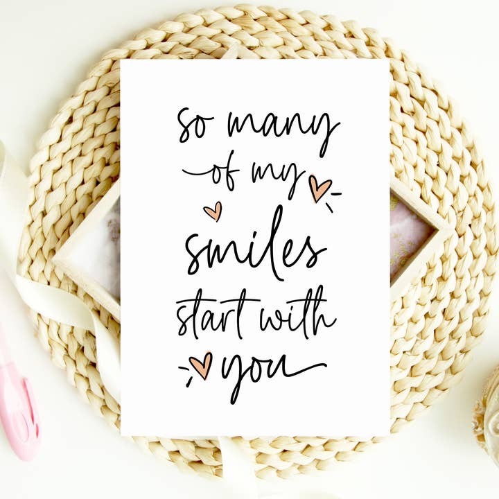 Coco Press - Wholesale Anniversary card - Anniversary Card For Boyfriend Husband, So Many Smiles Start