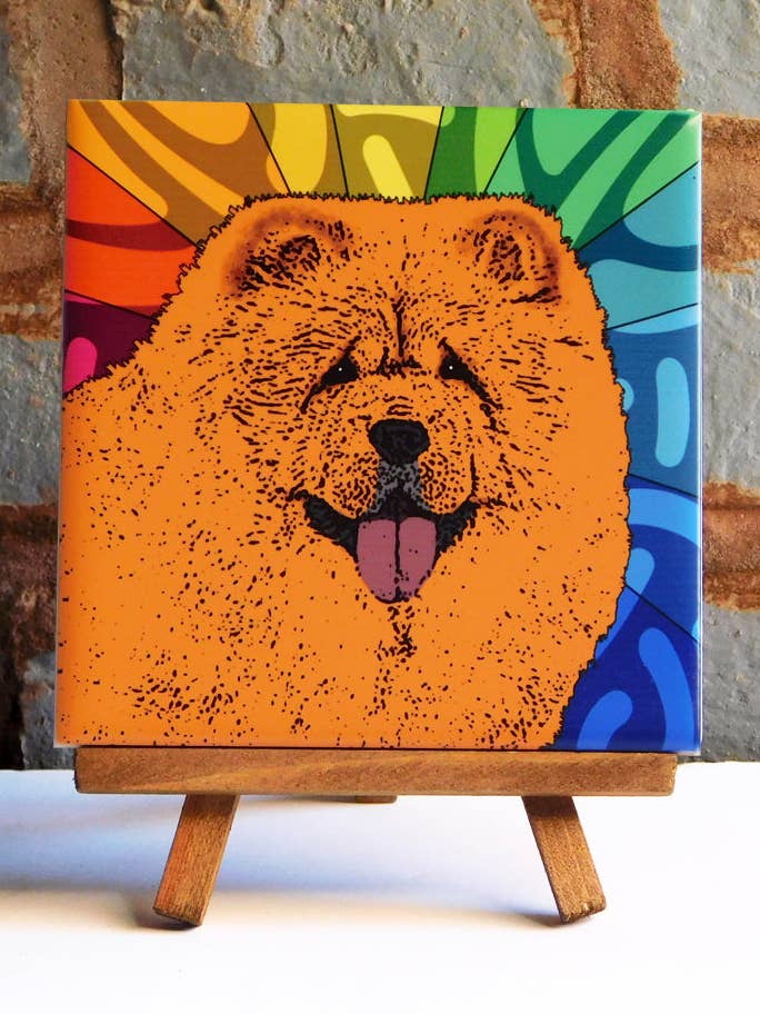 Chow Chow Ceramic Art Tile for wholesale by Sabyloo