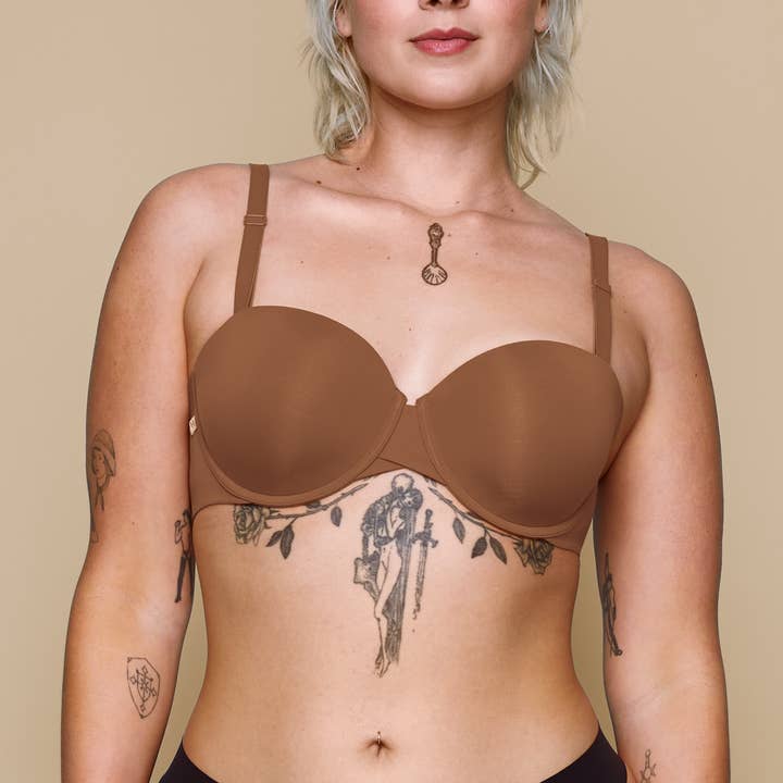 Base Strapless Bra - Brown for wholesale on Faire