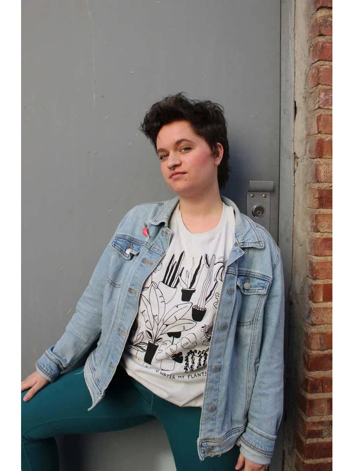 Yonder Studios - Wholesale Screen Printed T-Shirt - Women's - Water My Plants Shirt2