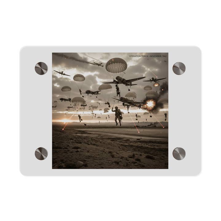 Pannello d'Arte Murale in Acrilico - Operazione Torch Nov 1942 per la vendita all'ingrosso da parte di MIP