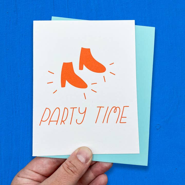 Beetle Ink Co. - Wholesale Everyday Greeting Card - Party Time Letterpress Card