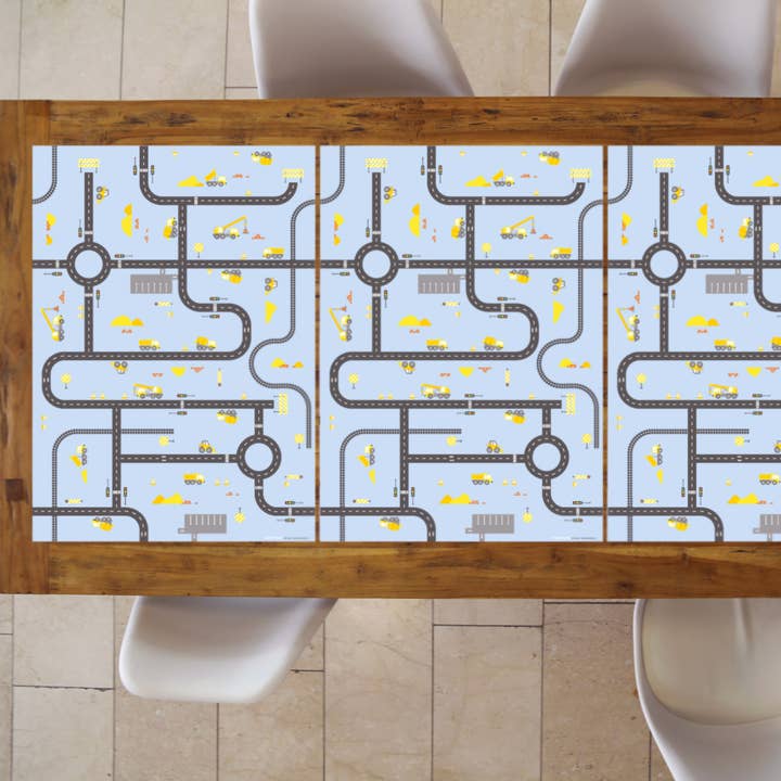 Kunst an Papier – wholesale Flat wrap – Gift wrap construction site Bob
